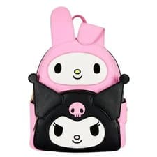 Image of Loungefly My Melody and Kuromi Double Pocket Cosplay Mini Backpack