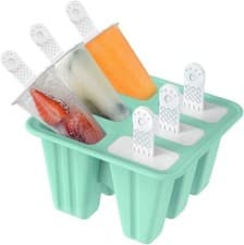 Image of Ice Lolly Cream Maker Mold Silicone DIY Popsicle Mould Frozen Yogurt Icebox UK