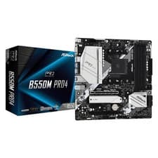 Image of ASRock Motherboard B550 AM4 mATX DDR4 3x M.2 1G LAN B550M PRO4