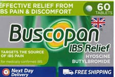 Image of Buscopan IBS Relief Tablets 60 Pack Stomach Pain Cramps Fast Acting