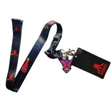 Image of Atari Tempest Lanyard & Rubber Key Fob Retro Arcade Game Logo Keychain New