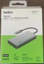 Image of New Belkin Connect USB-C 4-in-1 Multiport Adapter