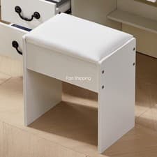 Image of Dressing Table Stool Makeup Vanity Stool Chair Soft Padded Wooden