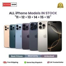Image of Apple iPhone 15/15 Pro/16/16 Pro Max/14/13/12/11 Unlocked Smartphone Pristine A+