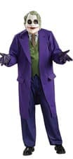 Image of Adult Mens Licensed THE JOKER Classic Fancy Dress Costume Batman Heath Ledger