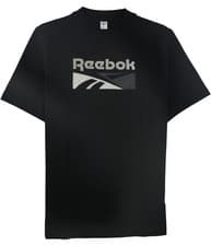 Image of Reebok Mens Classic Split Vector Graphic T-Shirt, Black, Medium