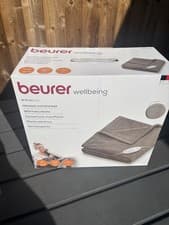Image of Heated Over Blanket Beurer HD75 Taupe 180x130cm 6 Heat Settings NEW