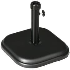 Image of Outsunny 11kg Concrete Square Garden Parasol Base Holder for Table Umbrella