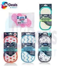 Image of Minky M Cloth Anti Bacterial Bathroom / Cleaning Pad (Winter / Heart) / Sponge 