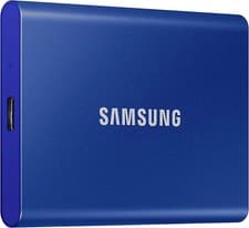 Image of Samsung T7 Blue SSD 1TB USB 3.2 SATA3, 2.5'' Portable External Hard Drive