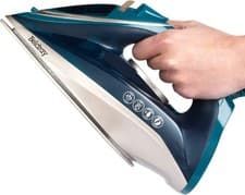 Image of Beldray 2200W Duo Glide Steam Iron , white gold ceramic-coated