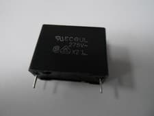 Image of Panasonic ECQUL Polyester Film Capacitor 275V ac ±10% 680nF Radio Spares