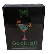 Image of Modern Mixology Cocktail Shaker Set Bar Kit Stainless Steel Gift Set NEW Sealed