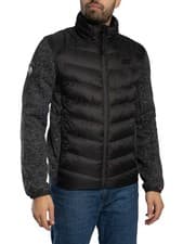 Image of Superdry Men's Storm Knit Hybrid Padded Jacket, Black