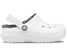 Image of Crocs Kids Classic Lined Clog - White