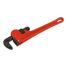 Image of 300mm Stillson Pipe Wrench 9-45mm Jaw European Pattern Heavy Duty Cast Steel