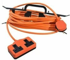 Image of STATUS 25m Heavy Duty Extension Lead, 13A, Twin Socket, Orange(C187023-1PK)