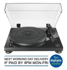 Image of Audio-Technica AT-LPW50PB Manual Belt Drive Turntable Record Player Piano Black