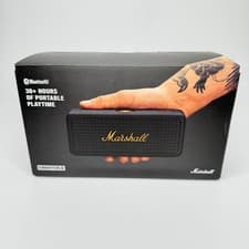 Image of Wireless Portable Speaker Black Brass Brand New Sealed Marshall Emberton II NEW/