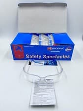 Image of Safety Glasses Specs Eye Protection PPE BOX OF 10 Vegas BBVS Clear B-Brand UK