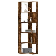 Image of Bookcase Smoked Oak 50x50x179cm 5-Tier Engineered Wood Modern Storage for Home