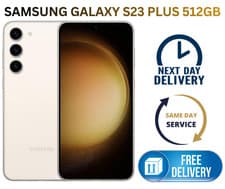 Image of Samsung Galaxy S23 Plus 512GB Unlocked Silver colour smartphone Excellent Grade