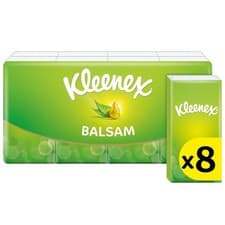 Image of Kleenex Balsam Pocket Tissues 8 pack: Balmcare, Cold/Flu Soothe