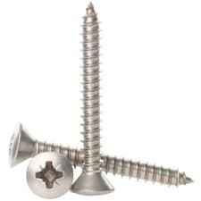 Image of No4,6,7,8,10 A2 STAINLESS POZI RAISED COUNTERSUNK SELF TAPPING SCREWS TAPPERS