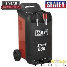 Image of Sealey Starter Charger 660/100A 12/24V 230V Garage Workshop