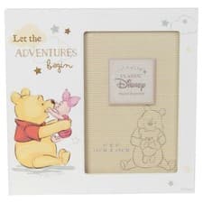 Image of Disney Magical Beginnings 4"x6" Photo Picture Frame Pooh Piglet Baby Gift Boxed