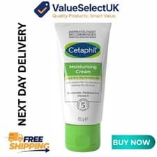Image of Cetaphil Moisturising Cream 85g Dry Sensitive Skin Niacinamide Vitamin E