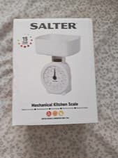 Image of Salter 112 WHWHDR Compact Mechanical Kitchen Scales - White