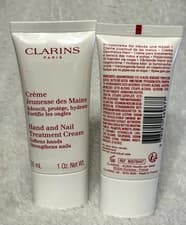 Image of Brand New Clarins Hand and Nail Treatment Cream 60ml (2x30ml)