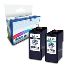 Image of Refresh Cartridges Basic Value Pack 1x#32/1x#33 Ink Compatible With Lexmark