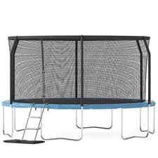 Image of Big Air Bounce 12ft Trampoline with Safety Enclosure Free Ladder Floor Mat & Soc