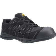Image of Amblers FS40C Safety Trainers Black Composite Toe & Midsole Unisex Sizes 2-13