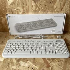 Image of Microsoft Wired 600 Keyboard USB White - Model 1576 - Opened Never Used