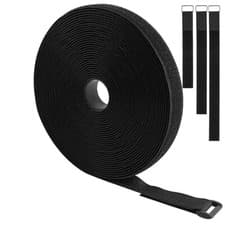 Image of Width 20mm Hook and Loop Double Sided Cable Ties Tidy One Wrap Reusable Straps