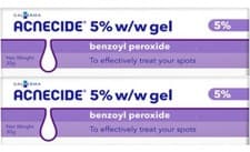 Image of Acnecide 5% Gel Benzoyl Peroxide - Acne Treatment & Spots - 30g x 2 PACK