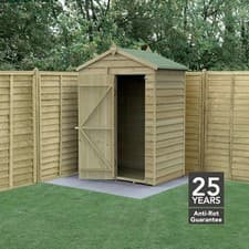 Image of Forest 4Life 5x3 Apex Shed Single Door No Window 25yr Guarantee Free Delivery