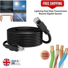 Image of External Shielded Cat6a Outdoor Burial Use Copper Ethernet Cable Ftp Patch Lot