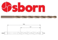 Image of 4mm LONG SERIES COBALT DRILL BIT HSSCo8 M42 EUROPA TOOL OSBORN 8209020400 P203
