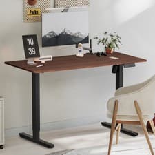 Image of Height Adjustable Electric Standing Desk w/ USB A-Charging Port and Desk Drawer