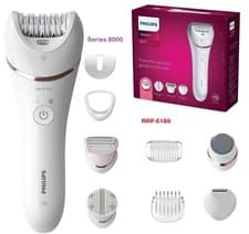Image of Philips Satinelle Wet & Dry Epilator Series 8000 BRE740/11 - NEW/SEALED BOX