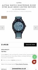 Image of Alpina Seastrong Diver Gyre Automatic Watch AL-525LNB4VG6BLK