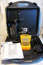 Image of Dymo rhino pro 5000 Portable Label Maker + Carry Case + Ac adapter + test label