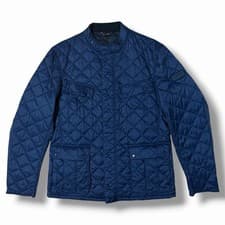 Image of BARBOUR INTERNATIONAL QUILTED JACKET MENS NAVY BLUE SIZE XL BNWT