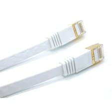 Image of RJ45 Ethernet Cable CAT 7 Network LAN Ultra-thin Flat Patch Lead 0.5m - 30m Lot