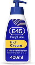Image of E45 Rich Cream for Dry to Very Dry Skin, Body Face Hand Cream 400ml
