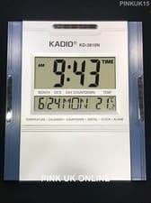 Image of New Jumbo Large Display Digital Time Alarm Timer Temperature Desktop Wall Clock